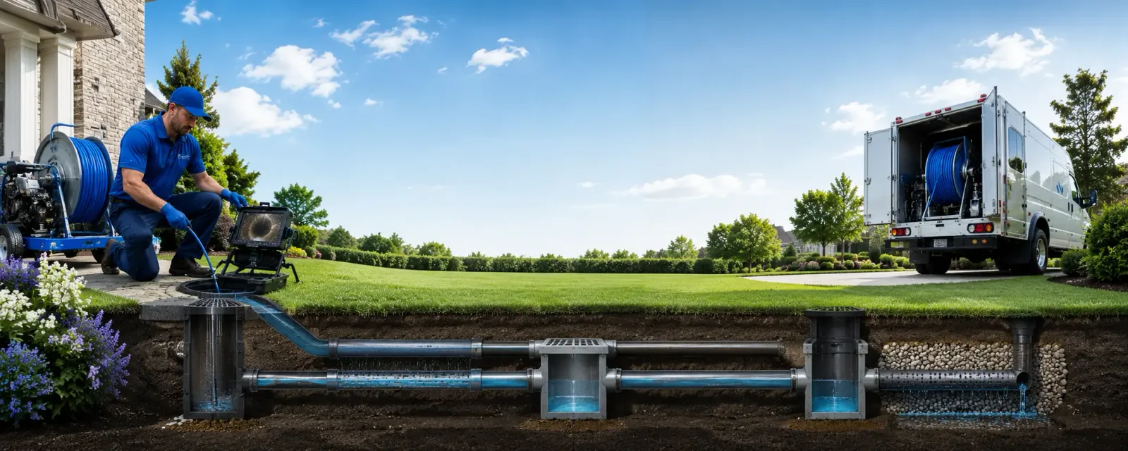 Outdoor drain cleaning information for Bingham, ME